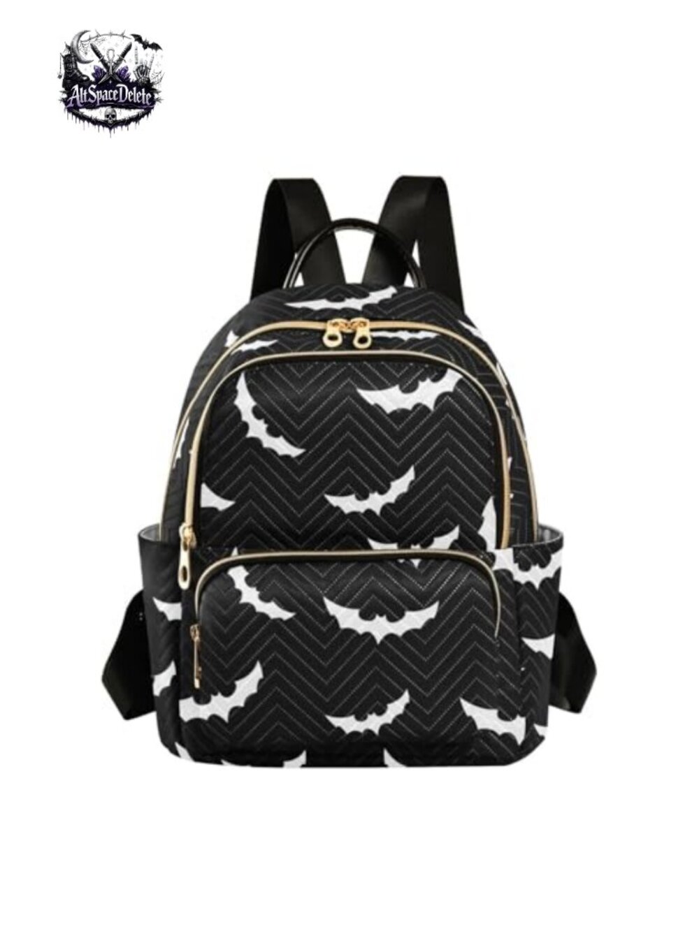 Women Water Resistant Polyester Quilted Mini Backpack Purse Small Rucksack